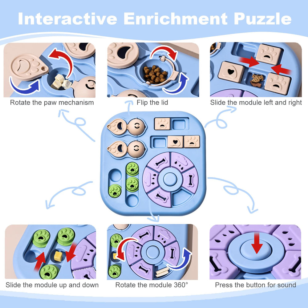 HORIBND puzzle toy features sliding blocks to channel energy into focused, positive play.
