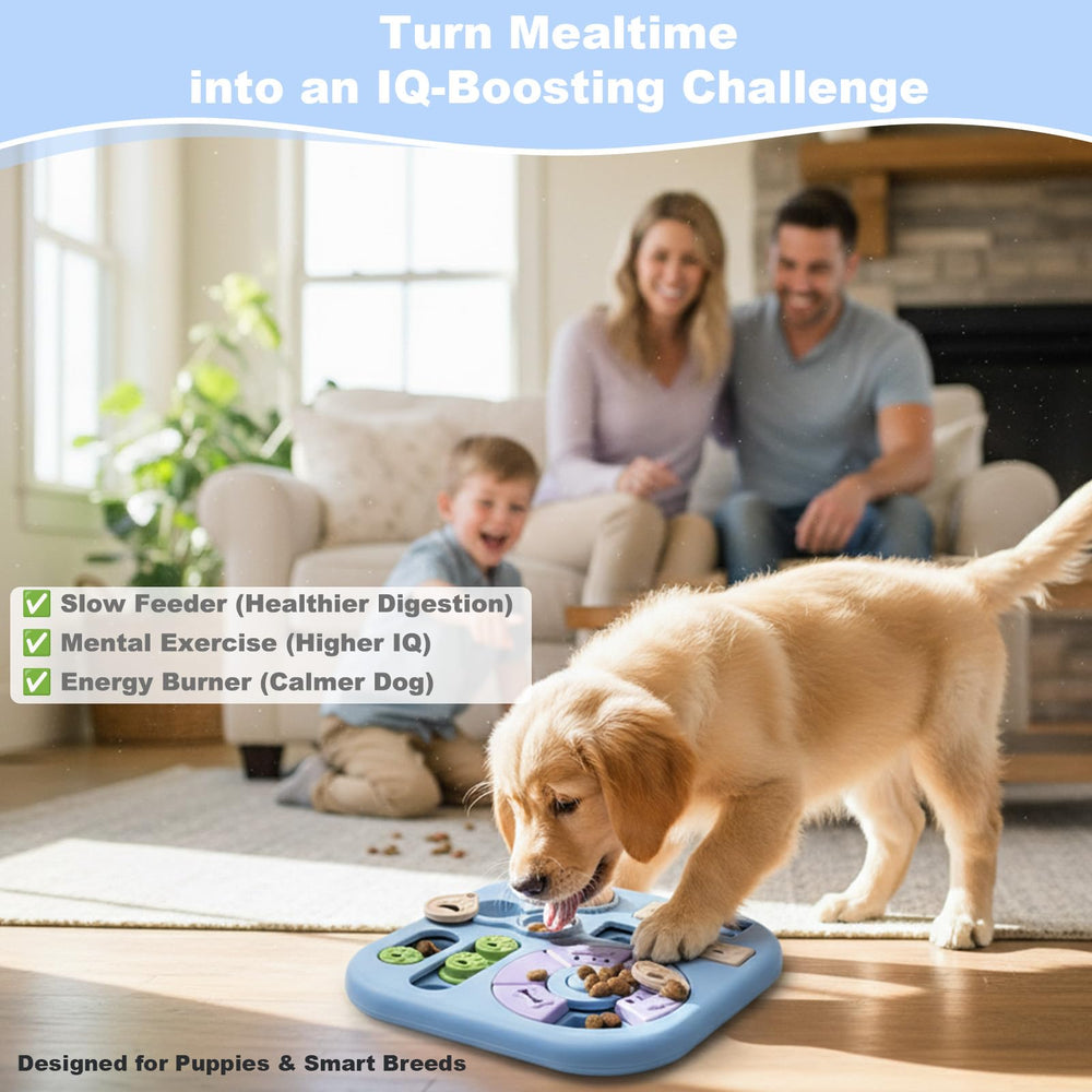 HORIBND squeaky puzzle feeder captures attention and makes training sessions more engaging.