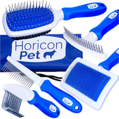 Horicon Pet 6-in-1 ball pin brush for gentle detangling and coat shine.