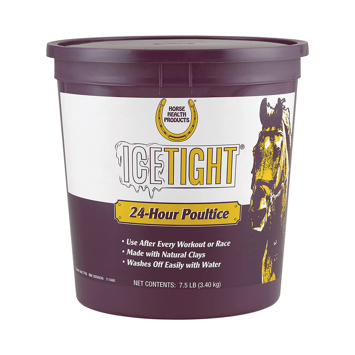 Horse Health Ice Tight 24 Hour Poultice on knees for cooling relief after workouts