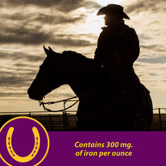 Horse Health Red Cell liquid formulation for easy mixing with feed.