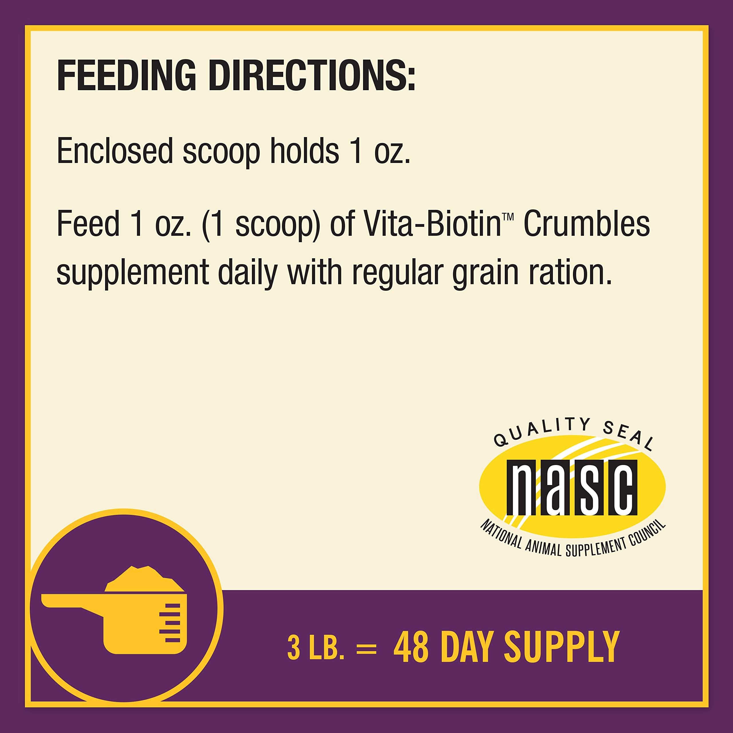 Vita Biotin Crumbles support skin, hair, tendons, and overall wellness