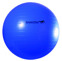 Horsemen's Pride mega ball blue top view, durable training toy for horses