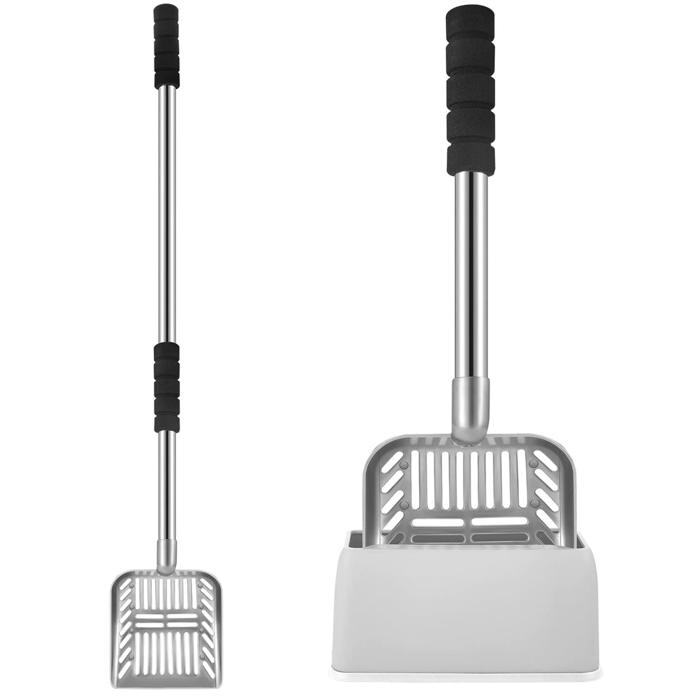 Hortsun 32-inch cat litter scooper extended handle for easy cleaning