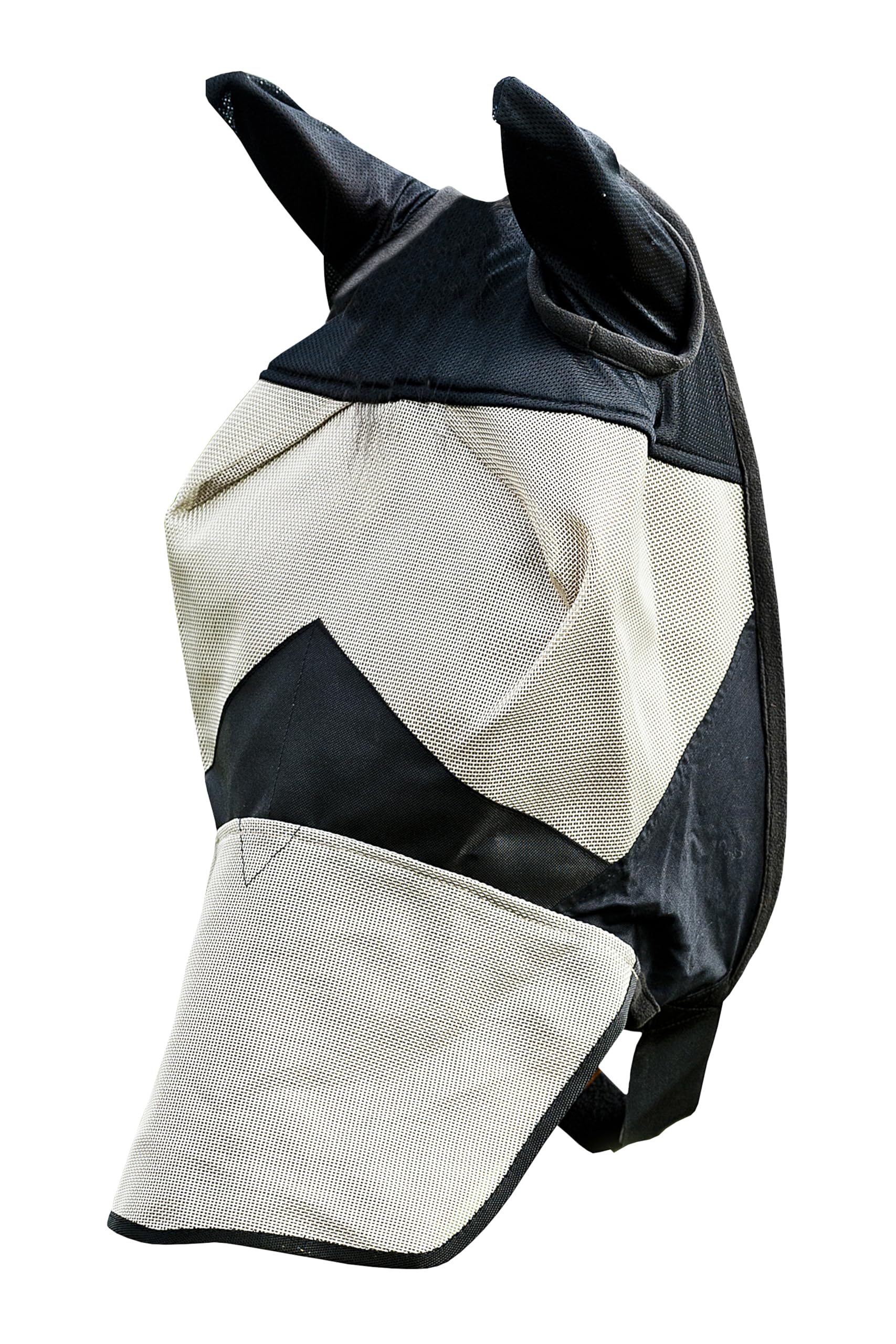 HORZE Horse Fly Mask with full coverage protects ears, eyes, and nose from insects.