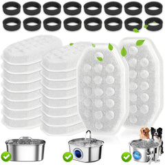 Hoscabss activated carbon filter for Rellaty fountain reduces odors and keeps water fresh.