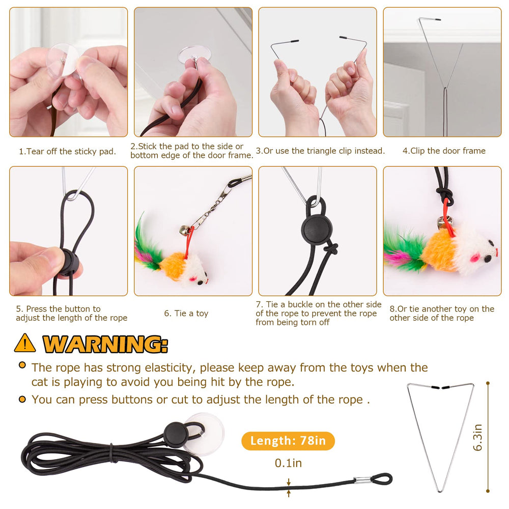 HOSFROLL door clip and sticky pads enable versatile mounting for play.