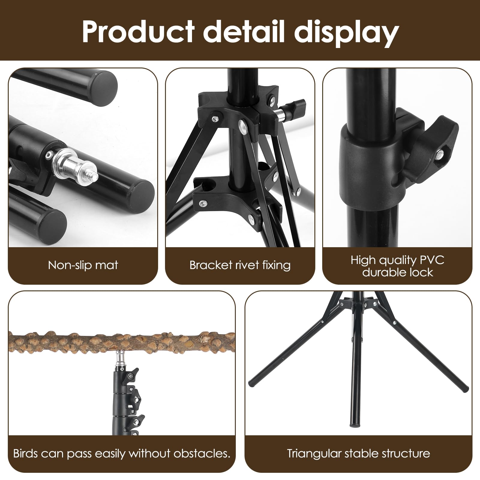 HOSUKKO indoor outdoor use perch for versatile training anywhere.