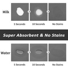HotLive mat features no-stains PU material to hide spills.