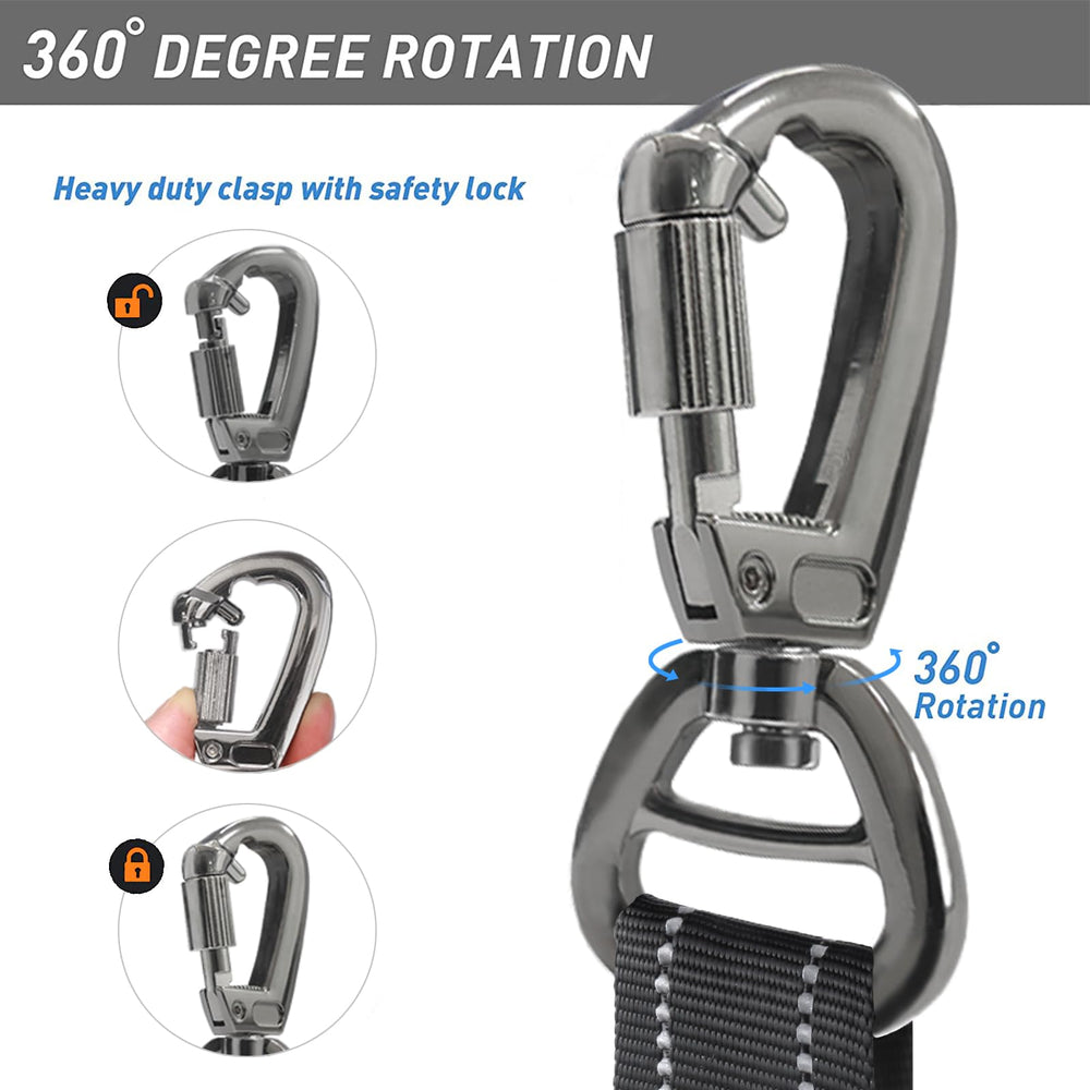 Hotsky d-ring-clip-accessories leash includes clips for bags and essentials.