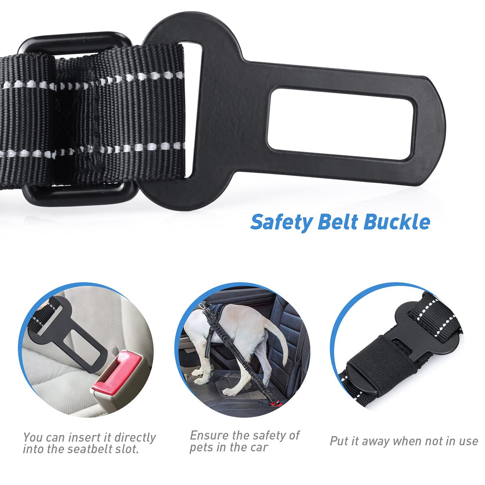 Hotsky dual-handles padded dog leash offers secure control during busy streets.