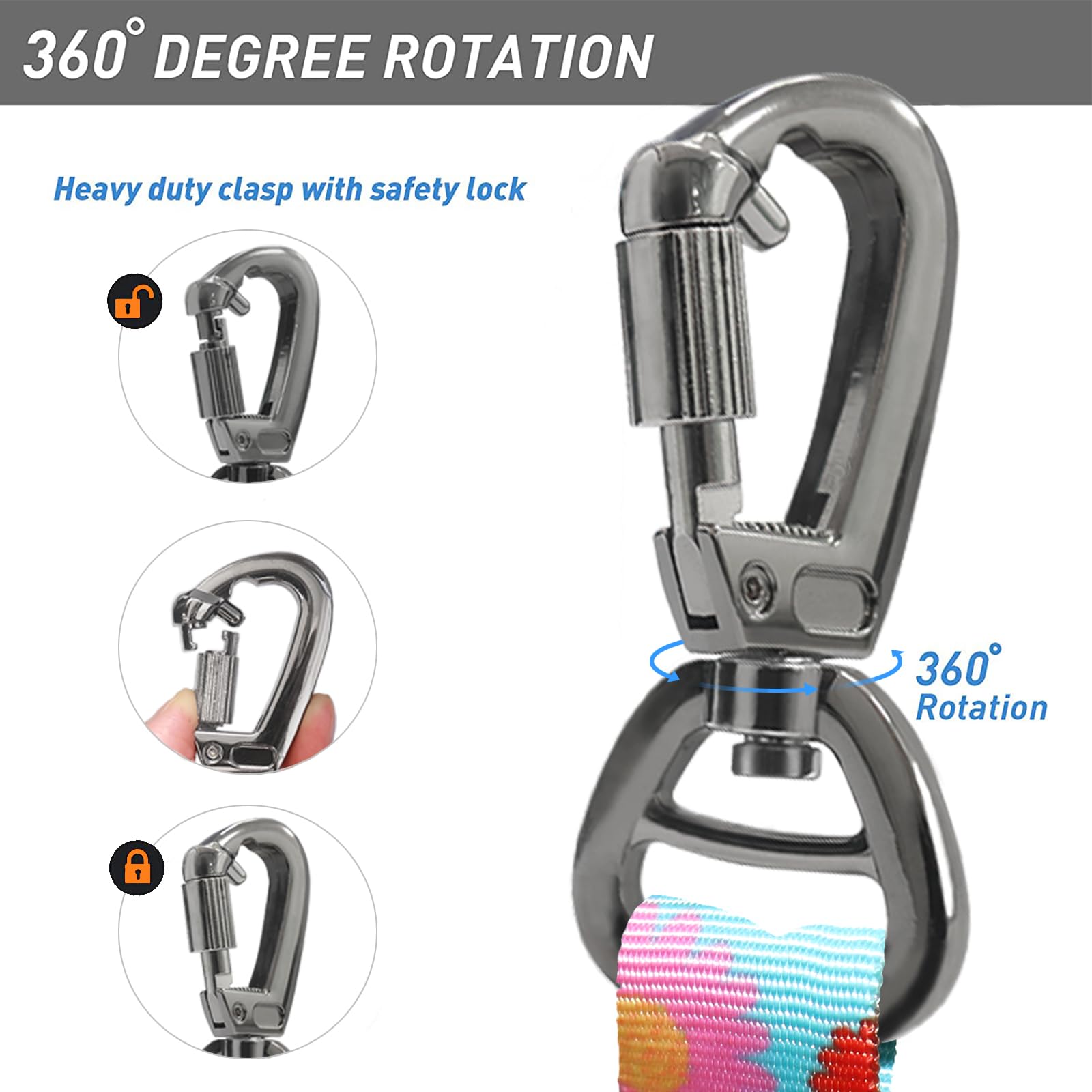Hotsky heavy-duty leash for medium to large dogs that pull.
