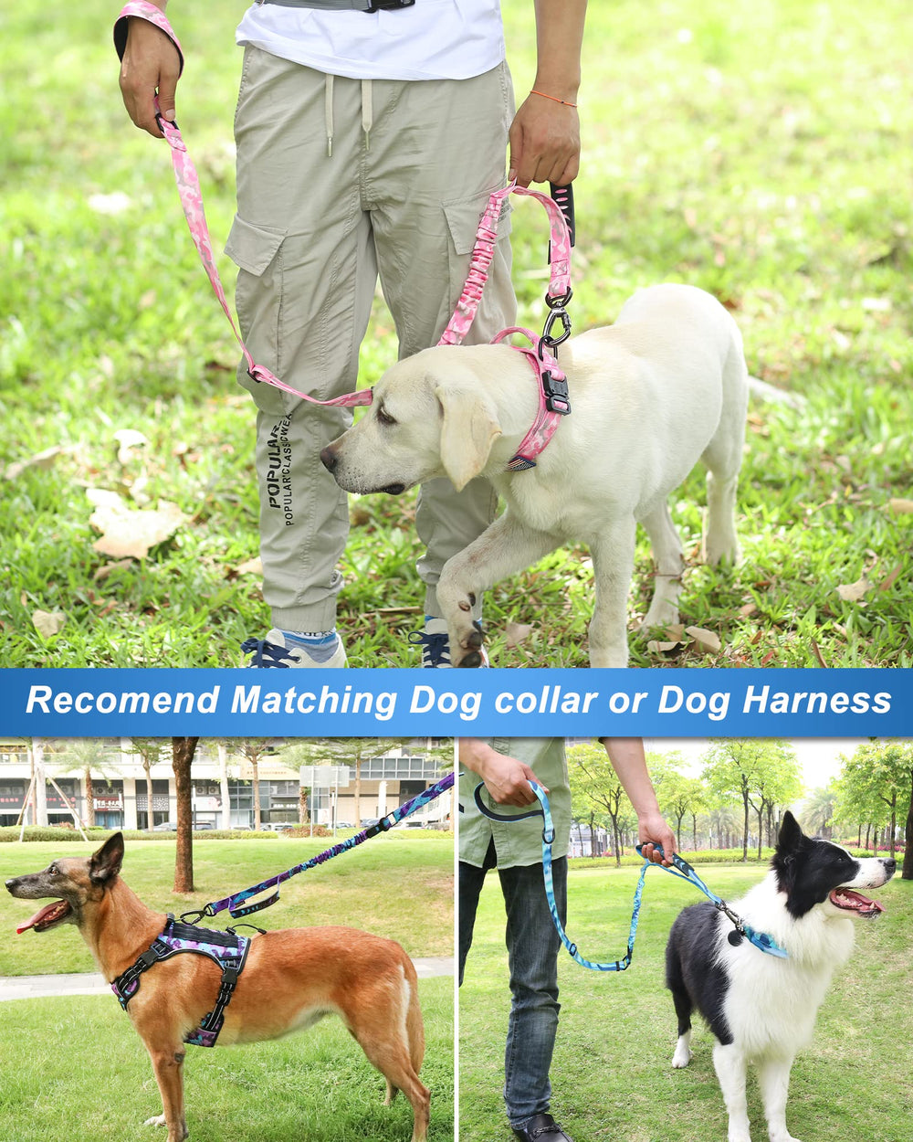 Hotsky Tactical Dog Leash walking-use in action for versatile control.