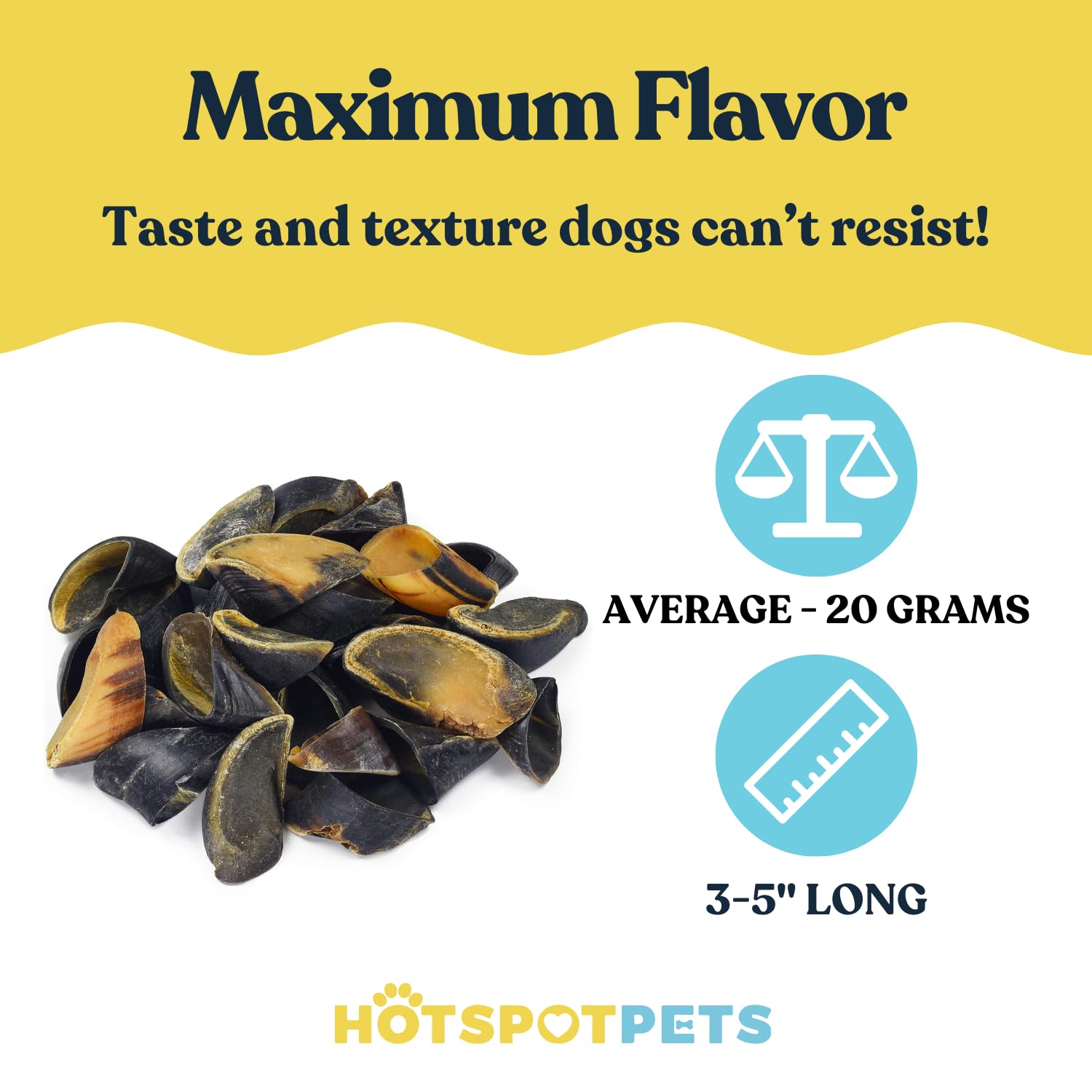 Hotspot Pets 10-pack hooves, affordable alternative to rawhide and bully sticks.