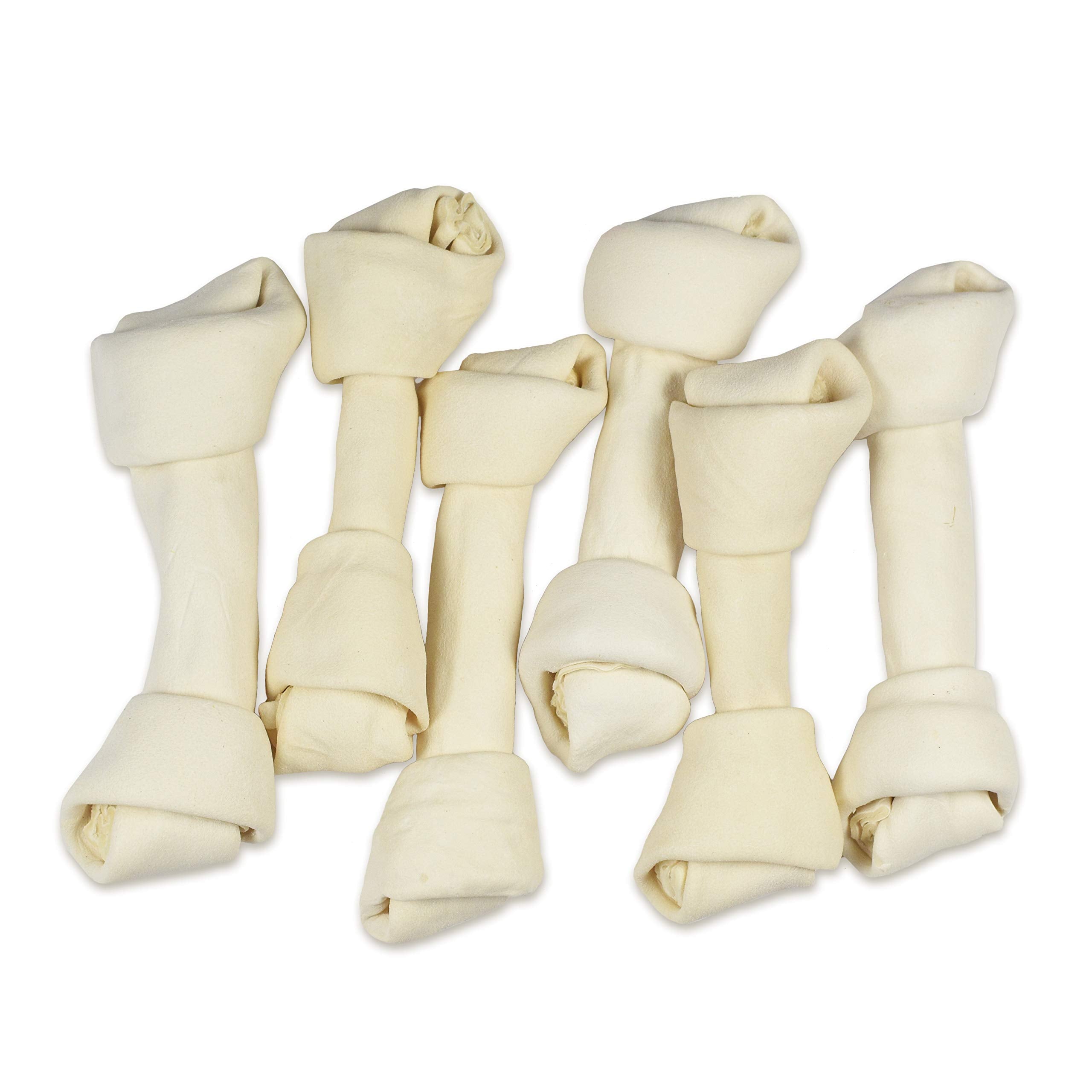 Hotspot Pets 5 Pack large rawhide bone for aggressive chewers and dental care.