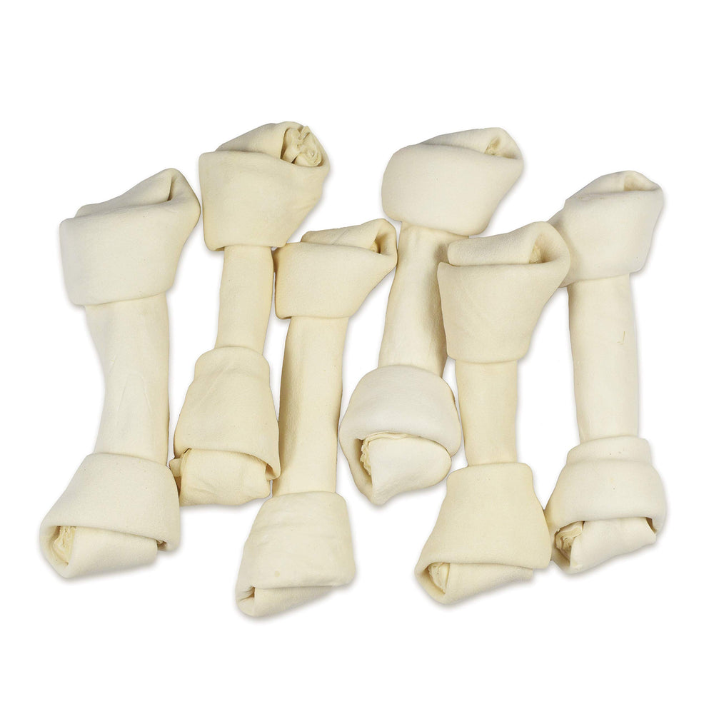 Hotspot Pets 5 Pack large rawhide bone for aggressive chewers and dental care.