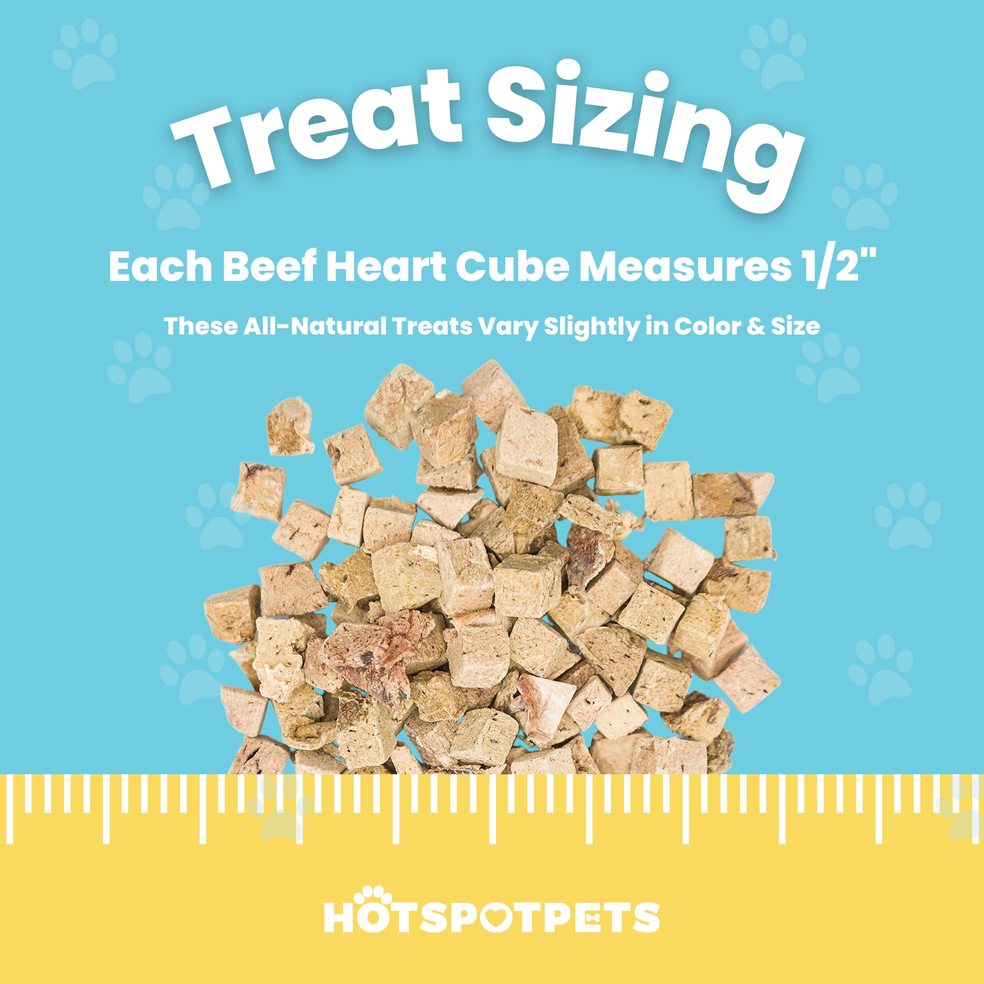 Hotspot Pets Cat Treat Beef Heart Freeze Dried ideal for training and tasty rewards