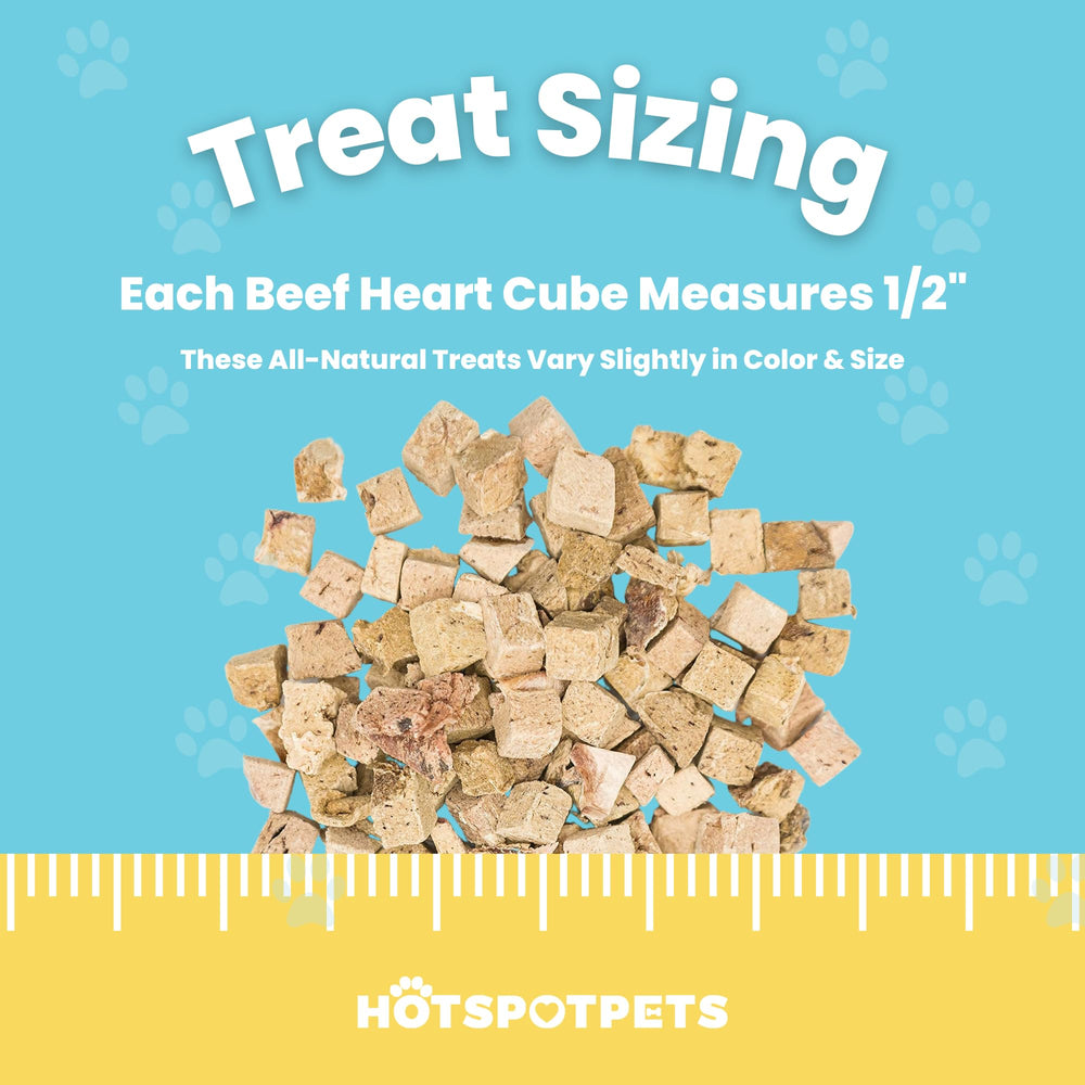 Hotspot Pets Cat Treat Beef Heart Freeze Dried ideal for training and tasty rewards