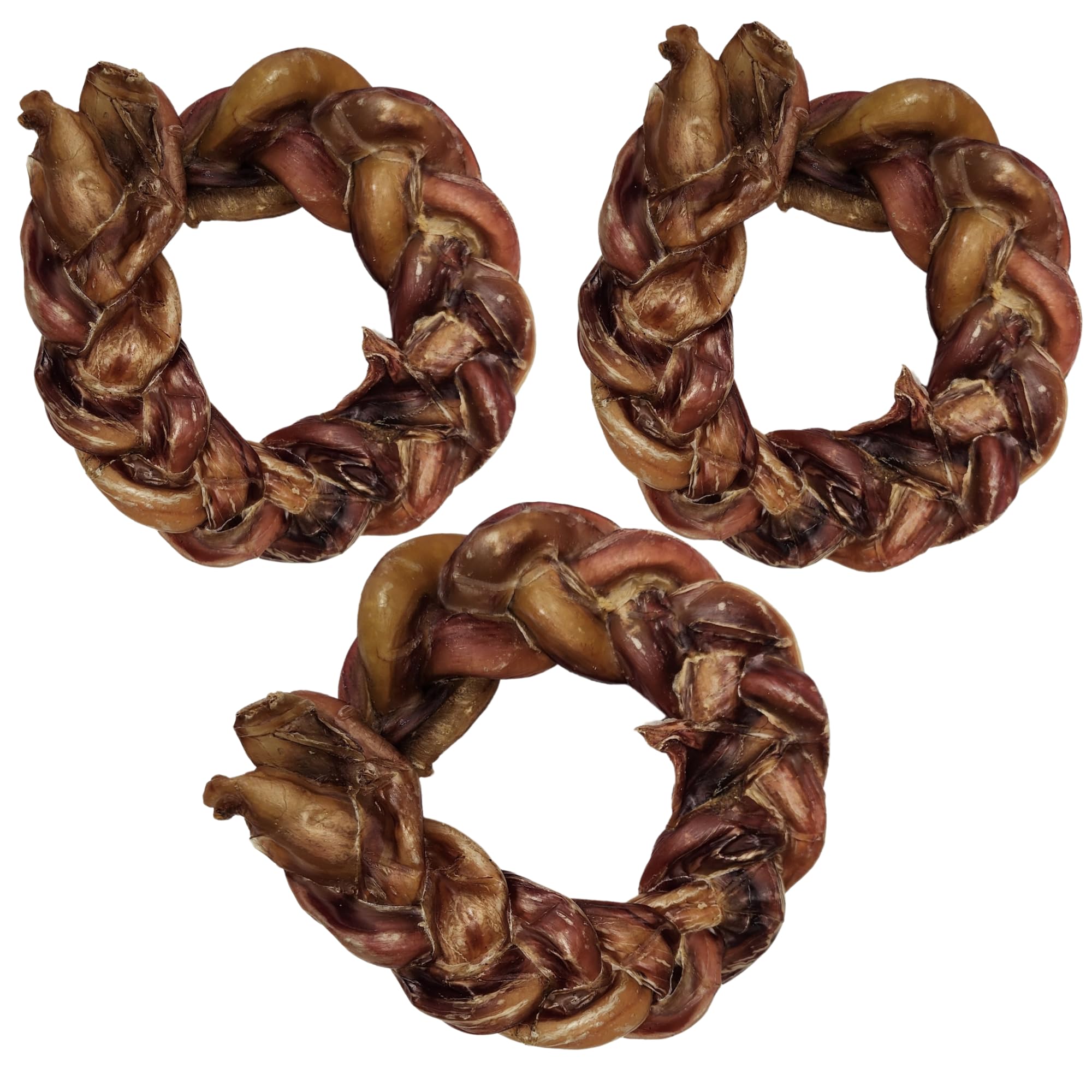 Hotspot Pets braided bully ring pack: durable chew to keep dogs entertained