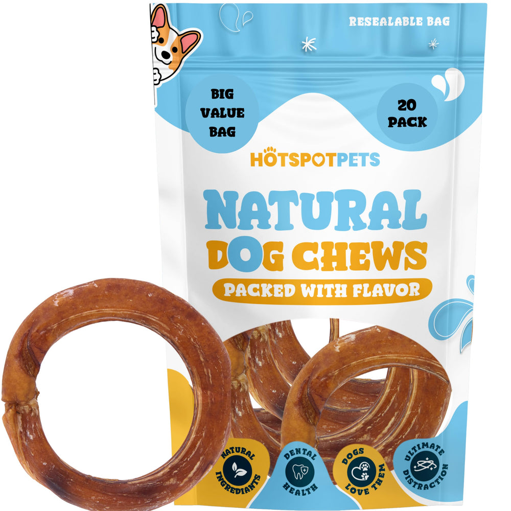 Hotspot Pets Bully Stick Rings fully digestible chew for daily use