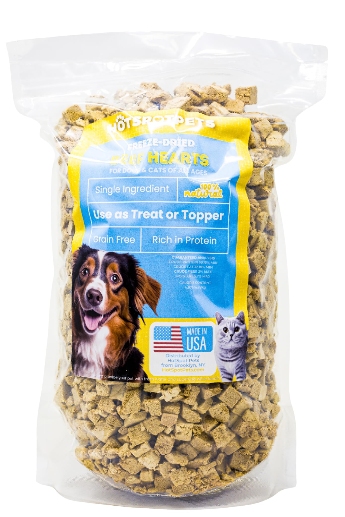 Hotspot Pets USA-made label emphasizes quality and responsible sourcing for dog snacks