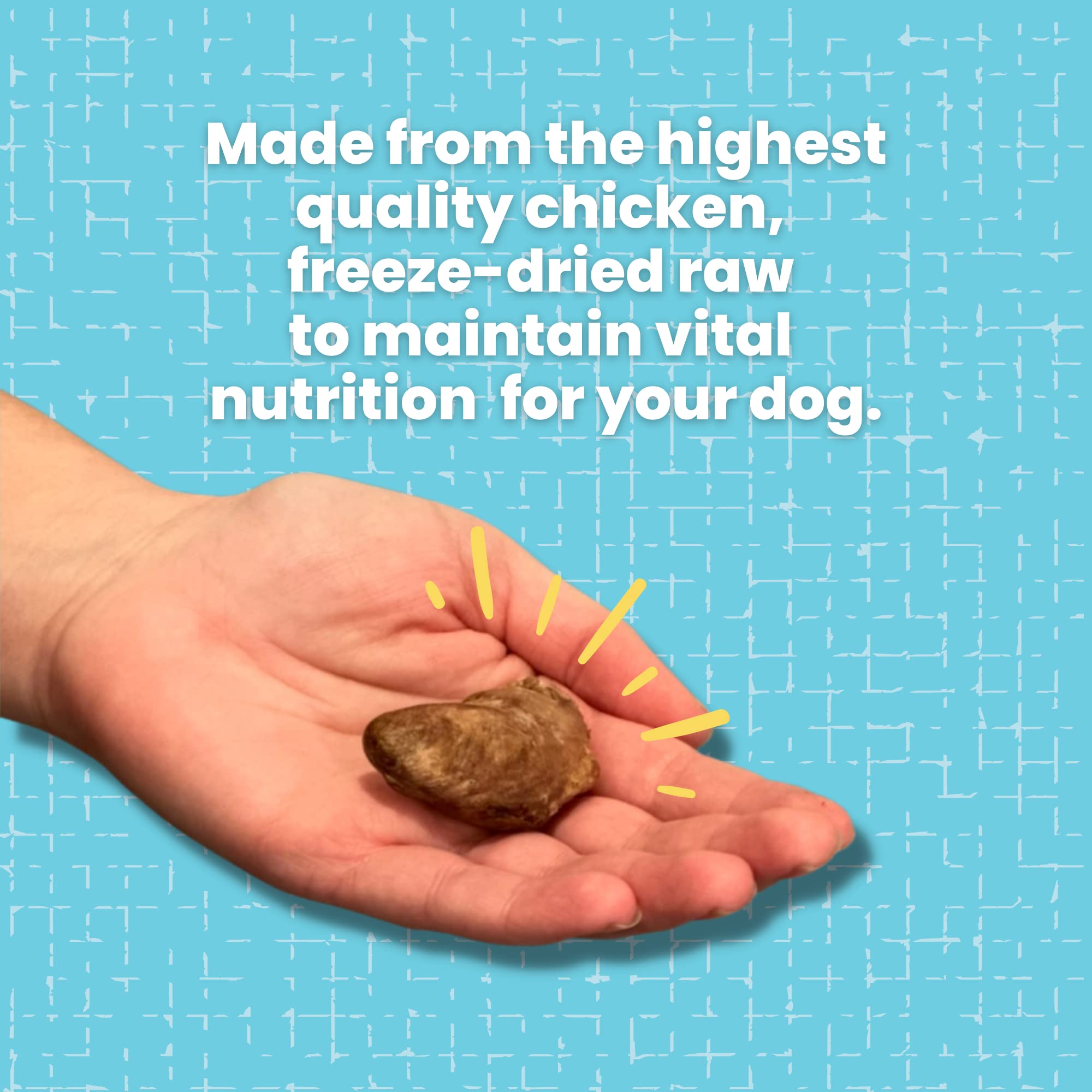 Hotspot Pets toppers over dry kibble to boost flavor and palatability.