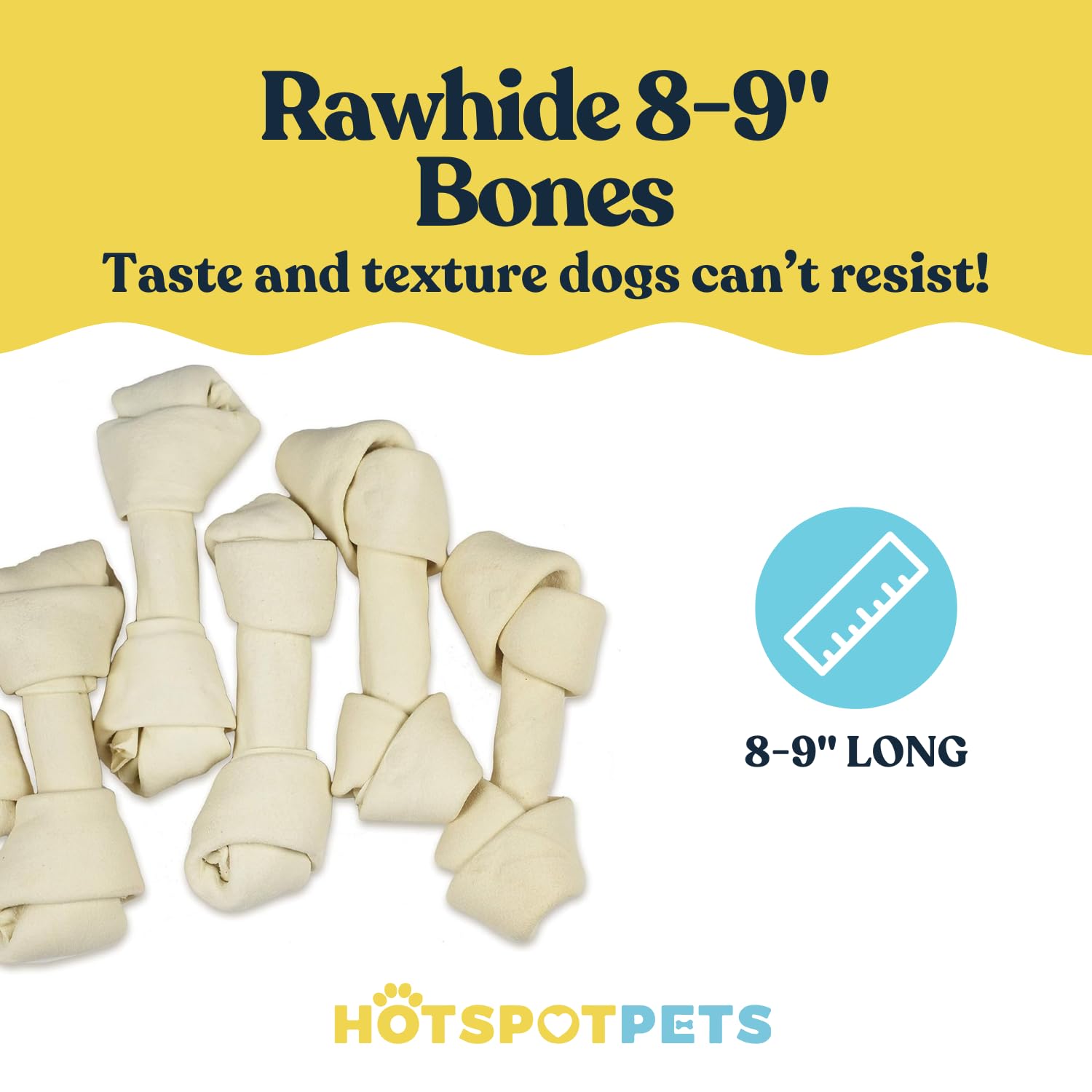 Hotspot Pets large dog durable rawhide bone pack for aggressive chewers