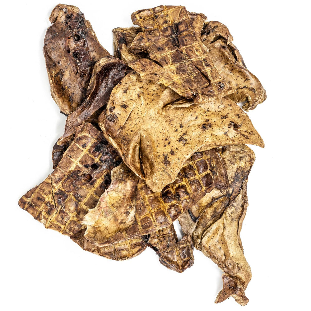 Hotspot Pets natural lamb-lung treat, 1lb value bag ideal for daily snacking.