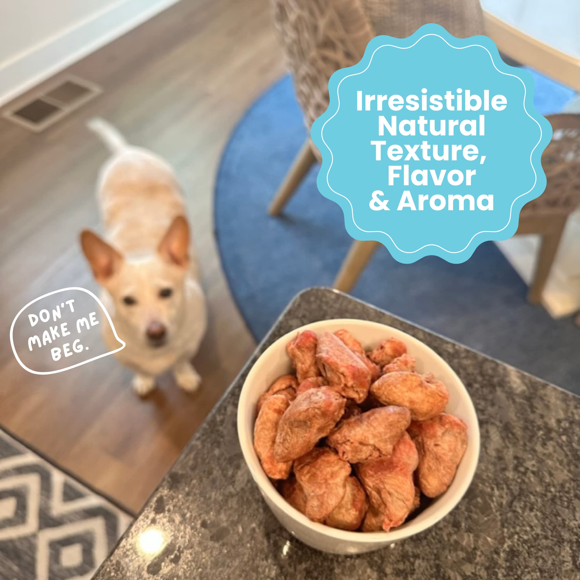 No grain chicken heart treats from Hotspot Pets support grain-free snacking.