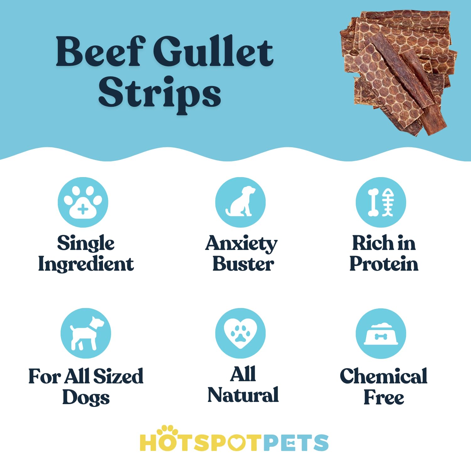 HotSpot Pets Plaque-cleaning texture helps reduce tartar and freshen breath.