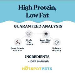 Hotspot Pets single-ingredient beef chews for grain-free diets.