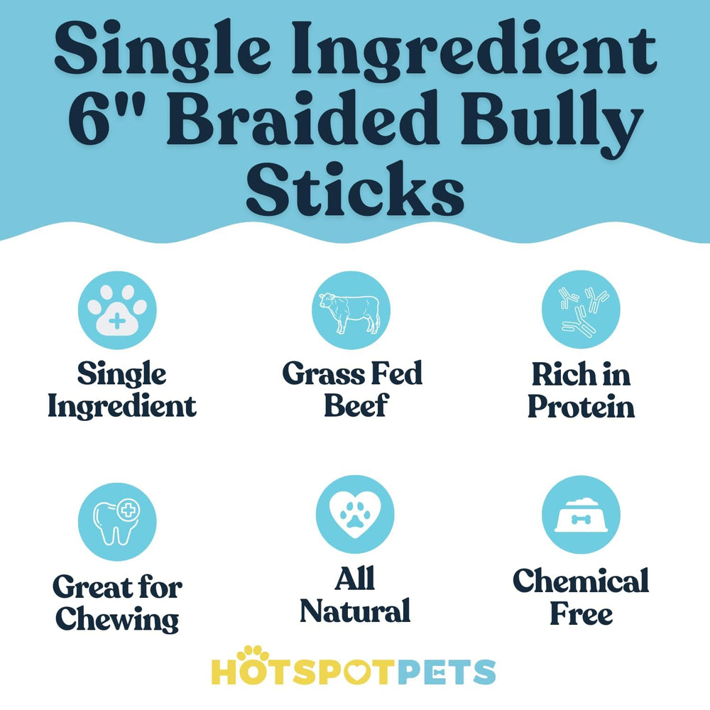 Hotspot Pets twisted beef pizzle dog chew for engaging flavor.