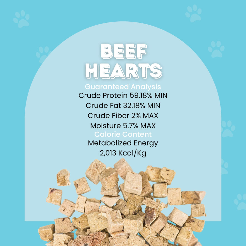 Hotspot Pets Beef Heart Treats as meal topper for kibble