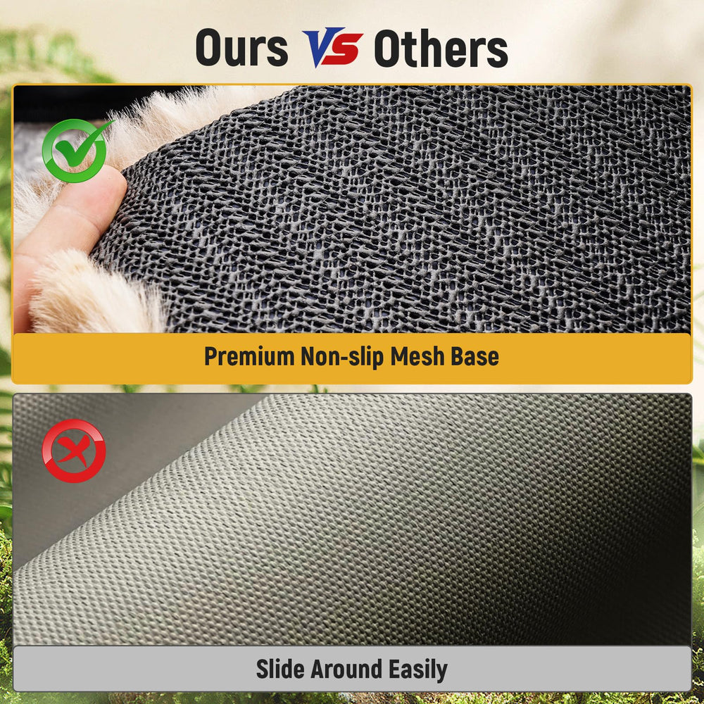 HOTYPXQ ultra-soft plush dog bed offers cozy comfort.