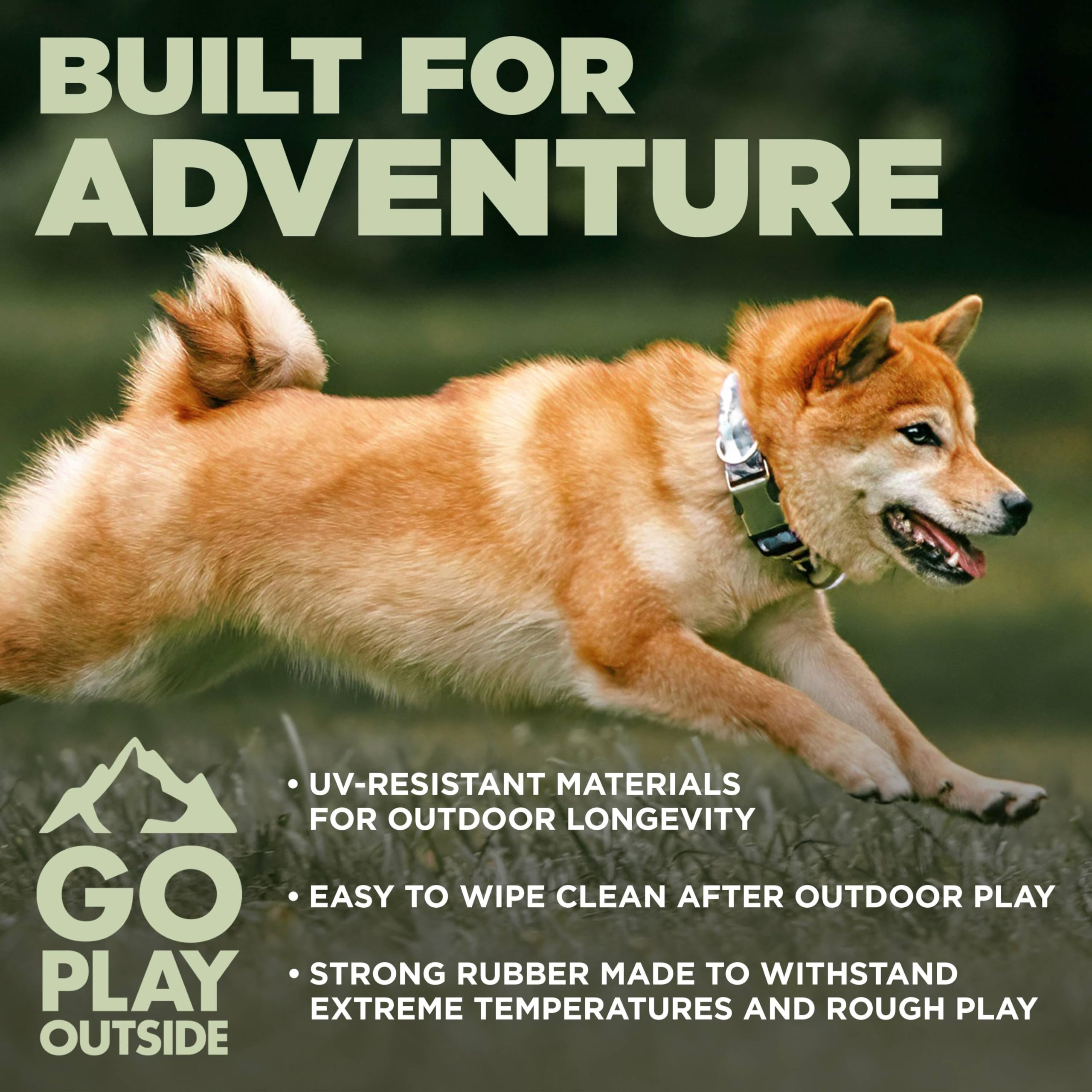 HOUND2O Bright Colors Bass Plush visible on grass and trails.