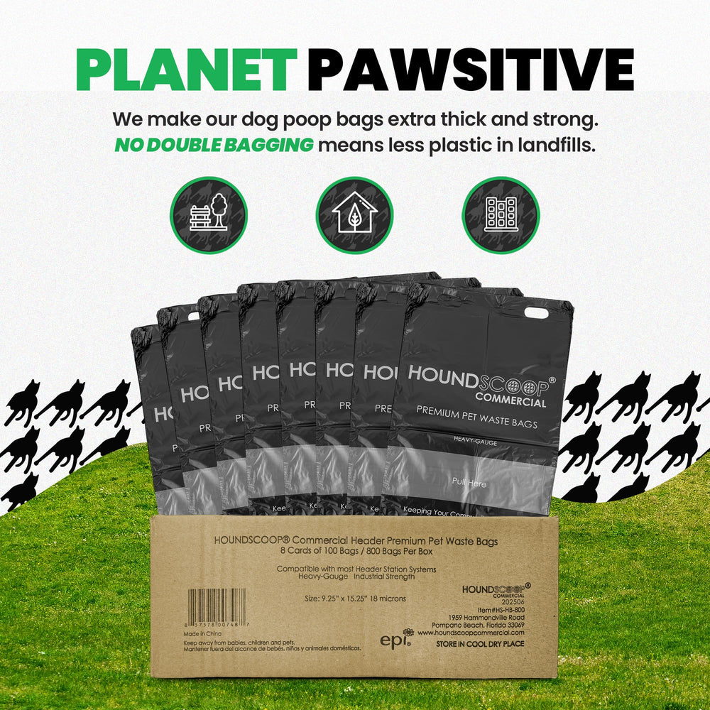 HOUNDSCOOP dog waste station bags designed for easy refill.