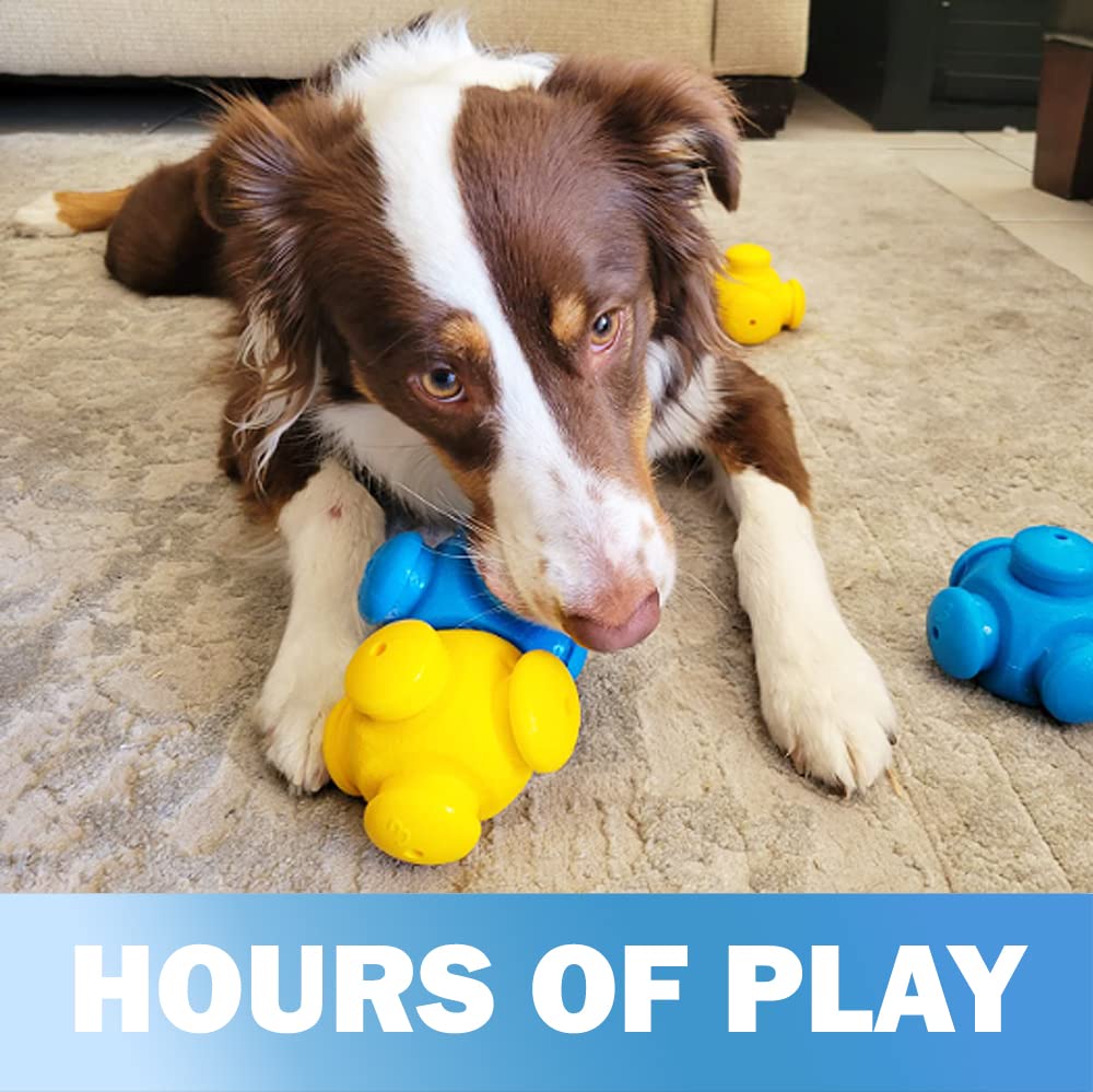 HOUNDGAMES boredom-buster toy keeps bored dogs mentally engaged during play.