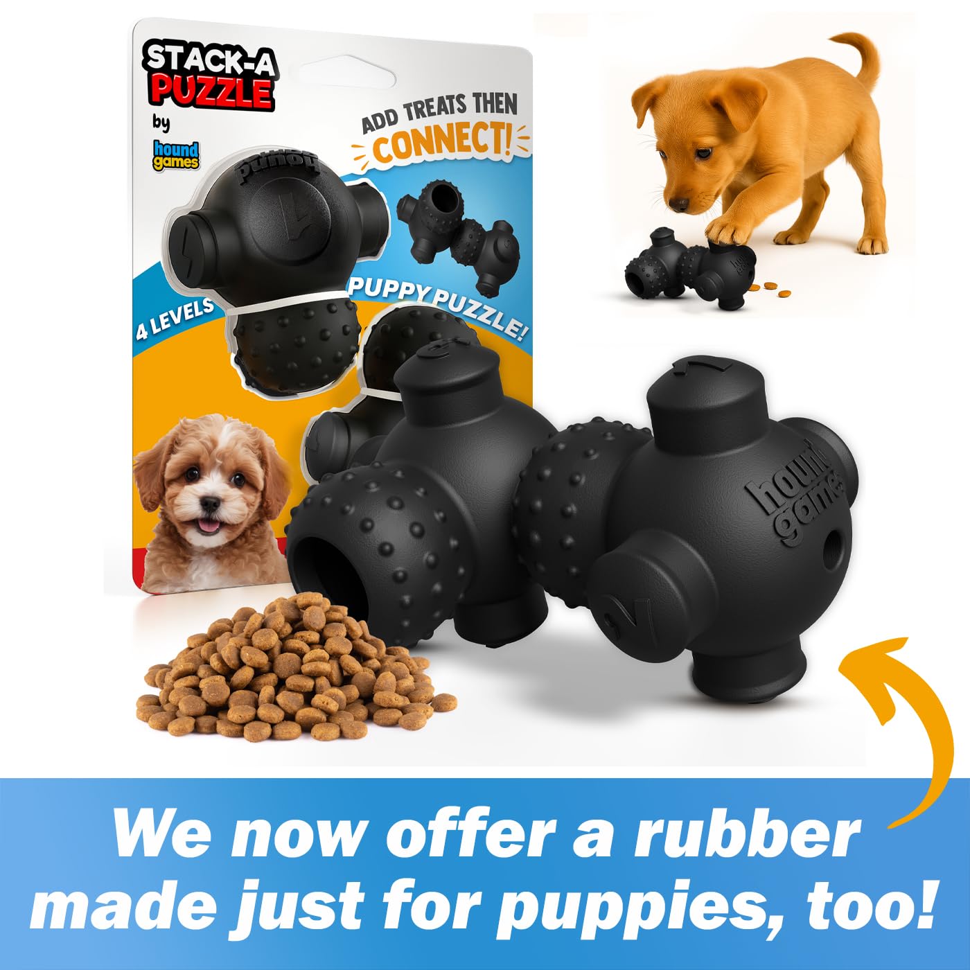 HOUNDGAMES hard puzzle toy delivering long-lasting dog enrichment and fun.