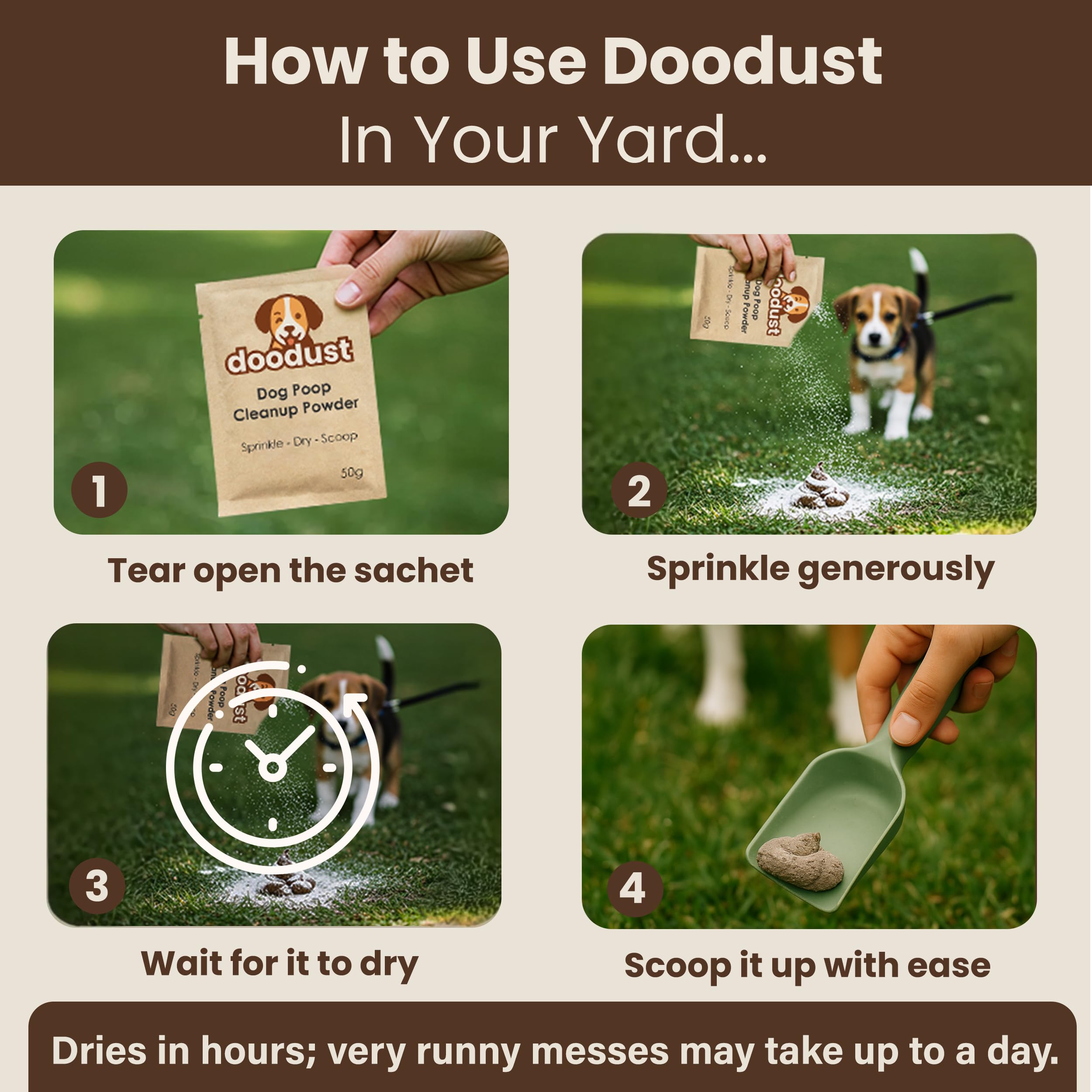 HOUNDGAMES odor-control barrier reduces smells around treated waste