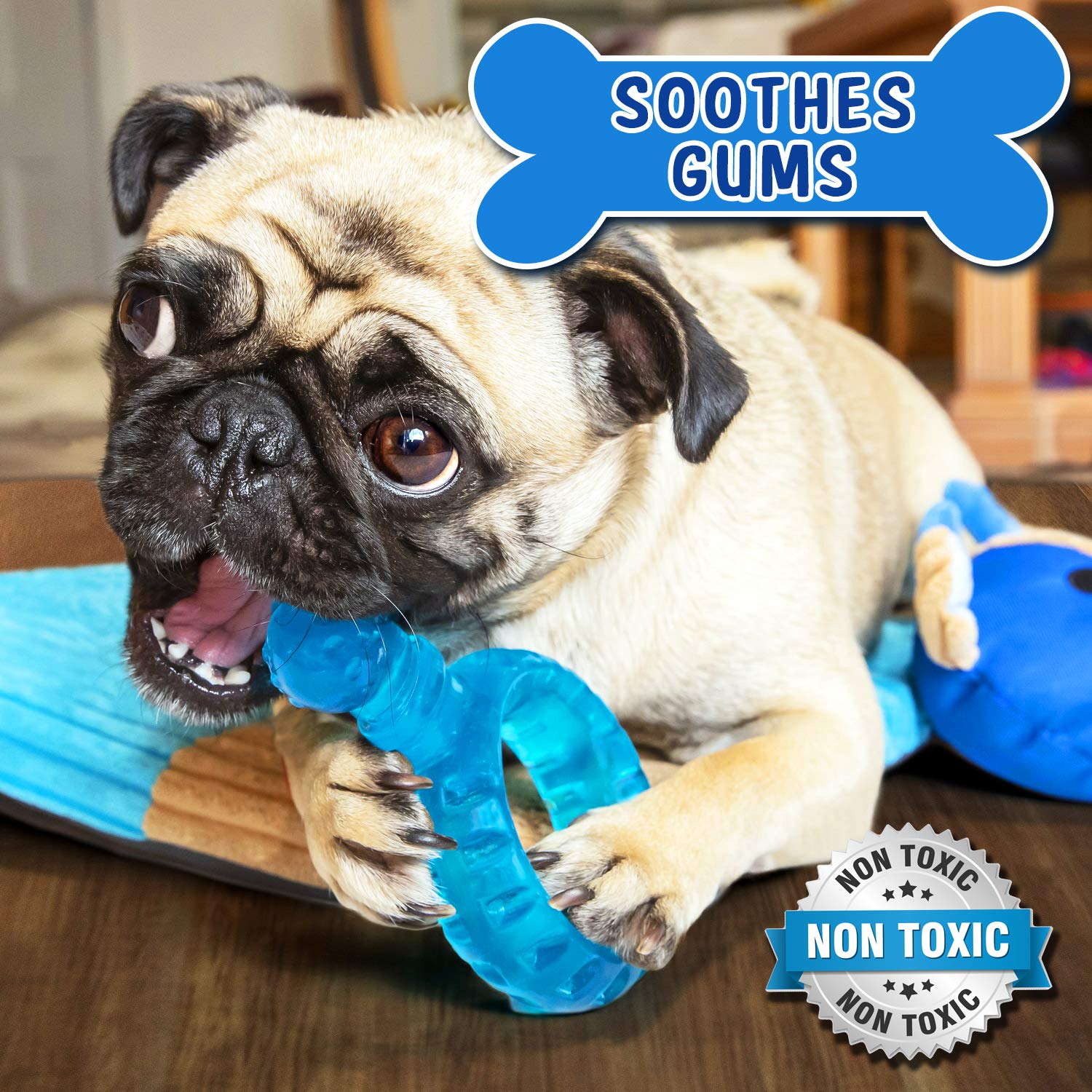 HOUNDGAMES Puppy Teething Mat sniff mat detail supports exploration and keeps puppies engaged.