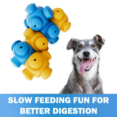 HOUNDGAMES treat dispensing toy illustrates rewards as pups solve thinking tasks.