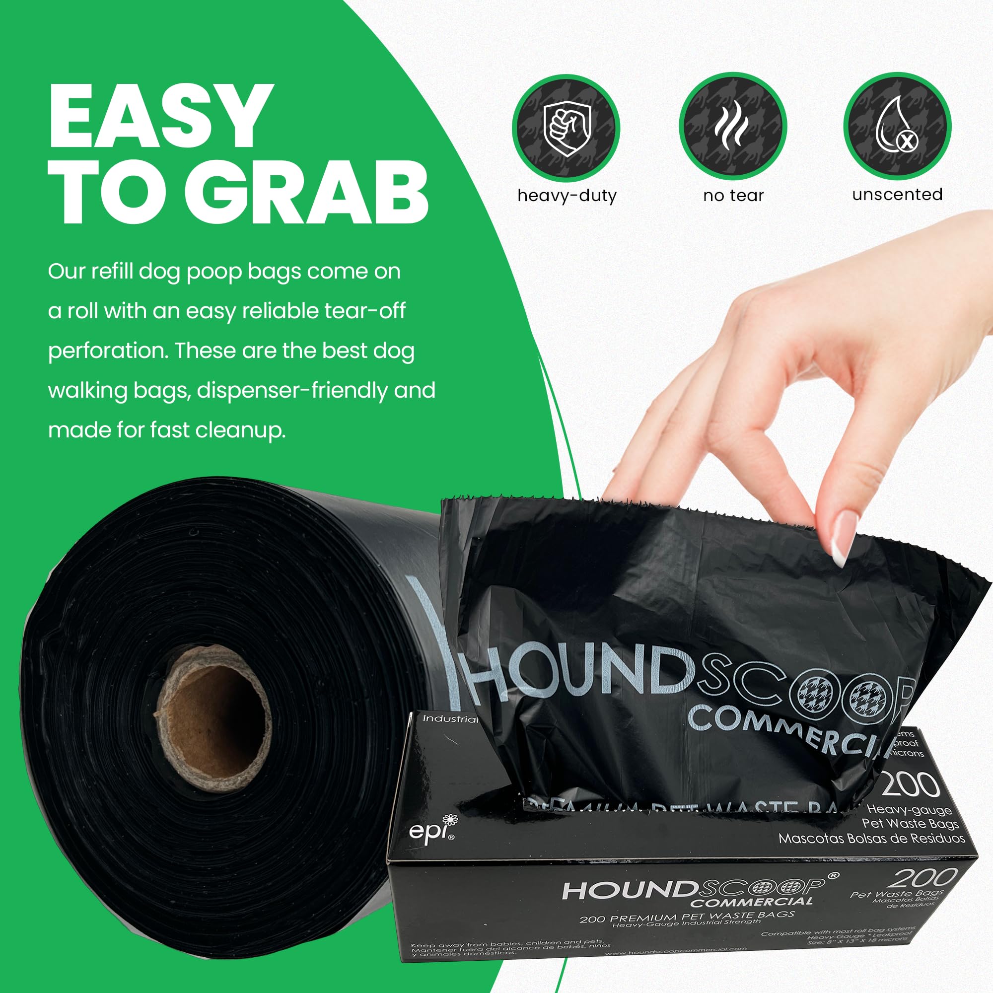 HOUNDSCOOP moisture-resistant box protects bags in outdoor dispensers.
