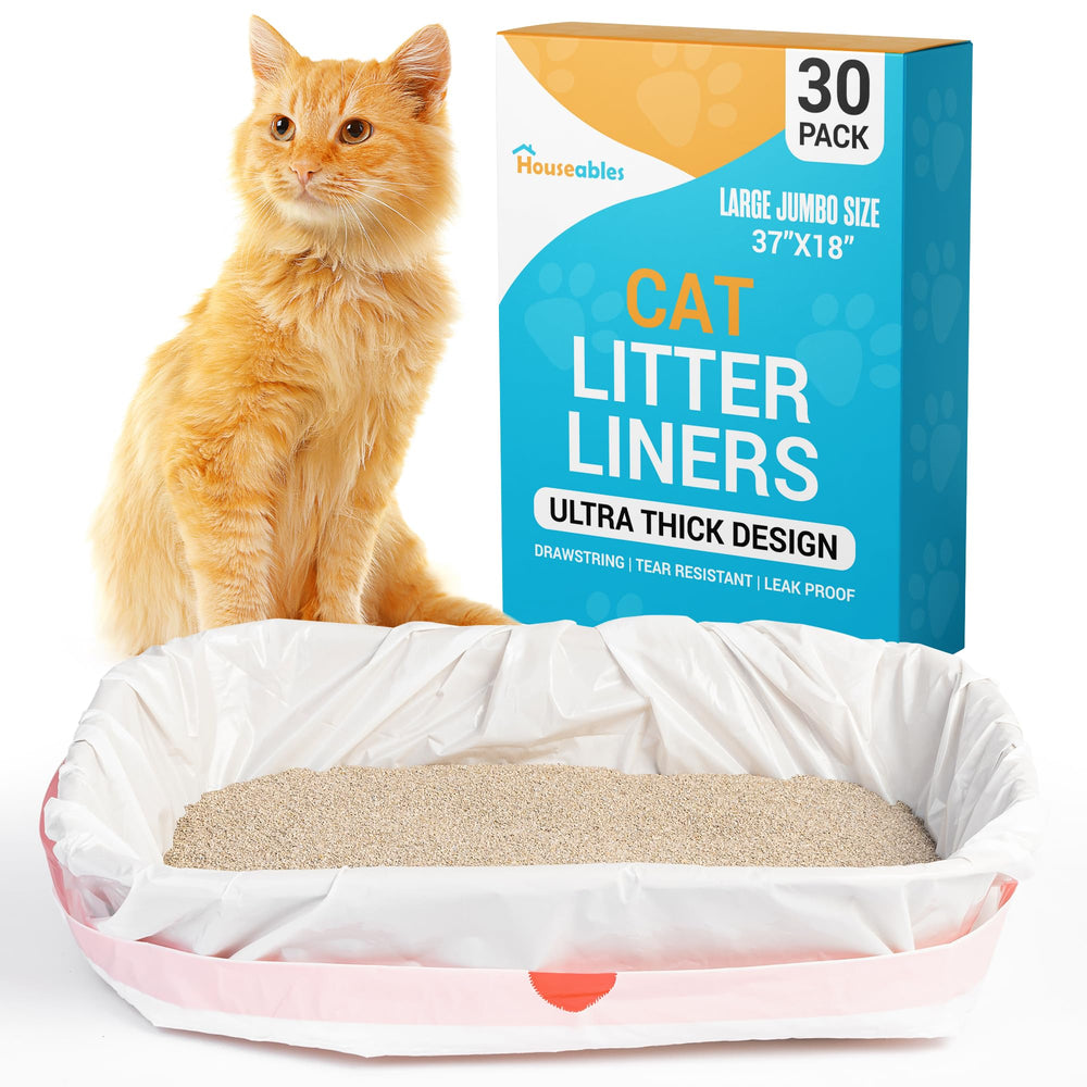 Houseables cat litter bags with tear-resistant construction for secure cleanup.