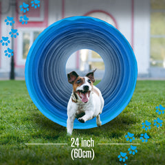 Houseables tunnel includes anti-rust stakes to secure play space safely.