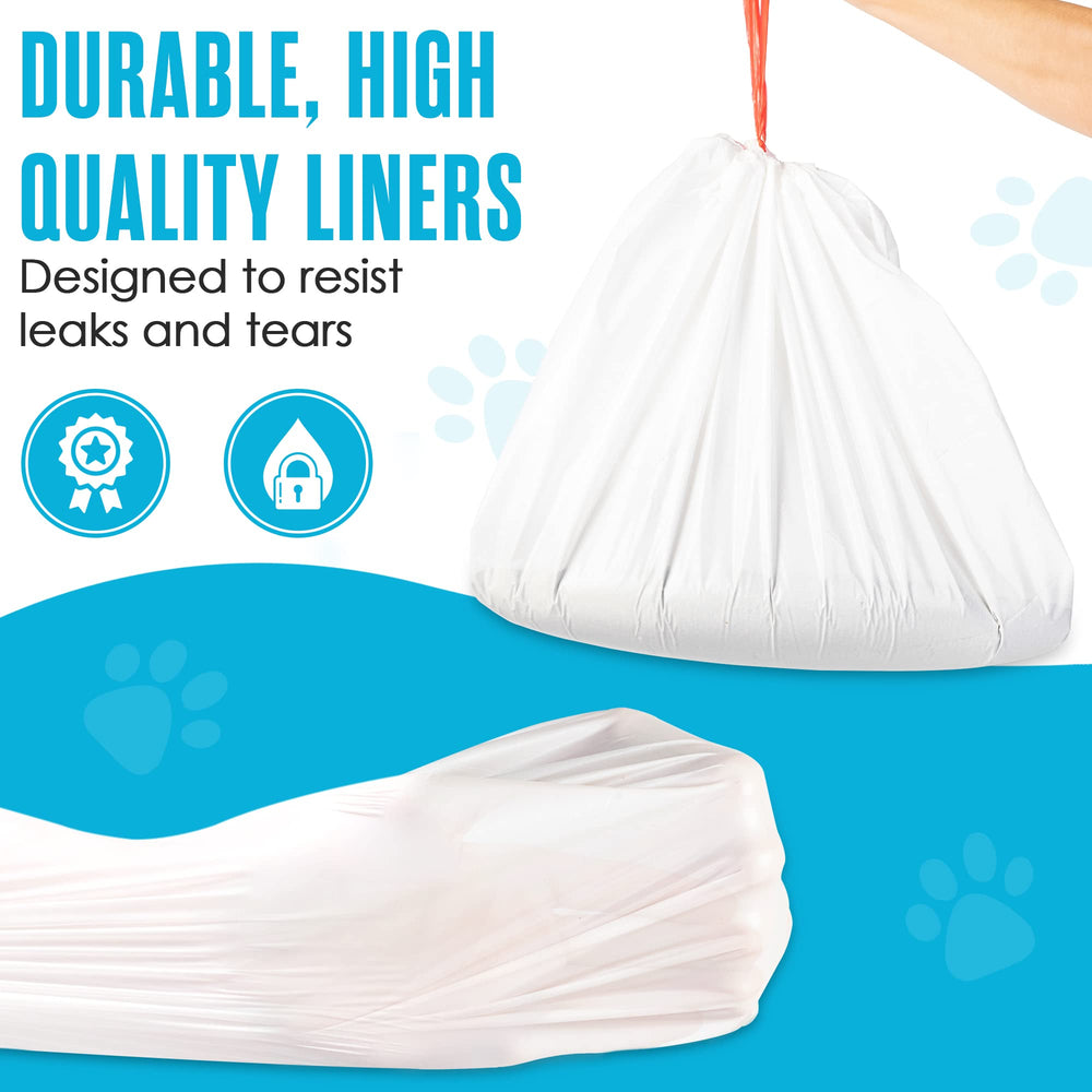 Houseables leakproof litter bag keeps waste contained during transport.