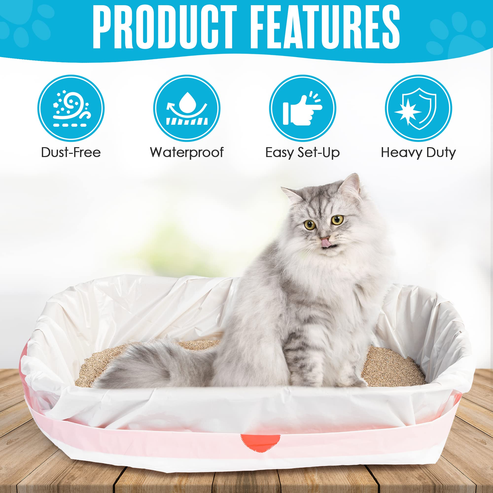 Houseables unscented cat litter bags for neutral waste handling.