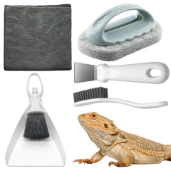 HouseBegan Bearded Dragon mini dustpan for quick enclosure debris removal
