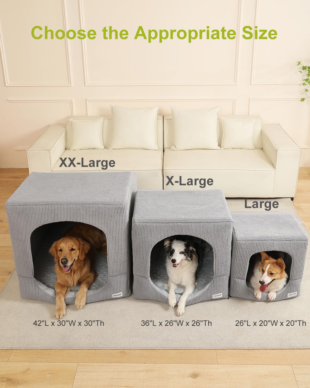 Hovicaed high-canopy interior gives ample headroom for large dogs.