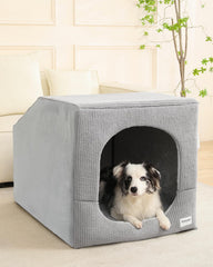 Hovicaed Indoor Dog House XL private den for calm, private naps.