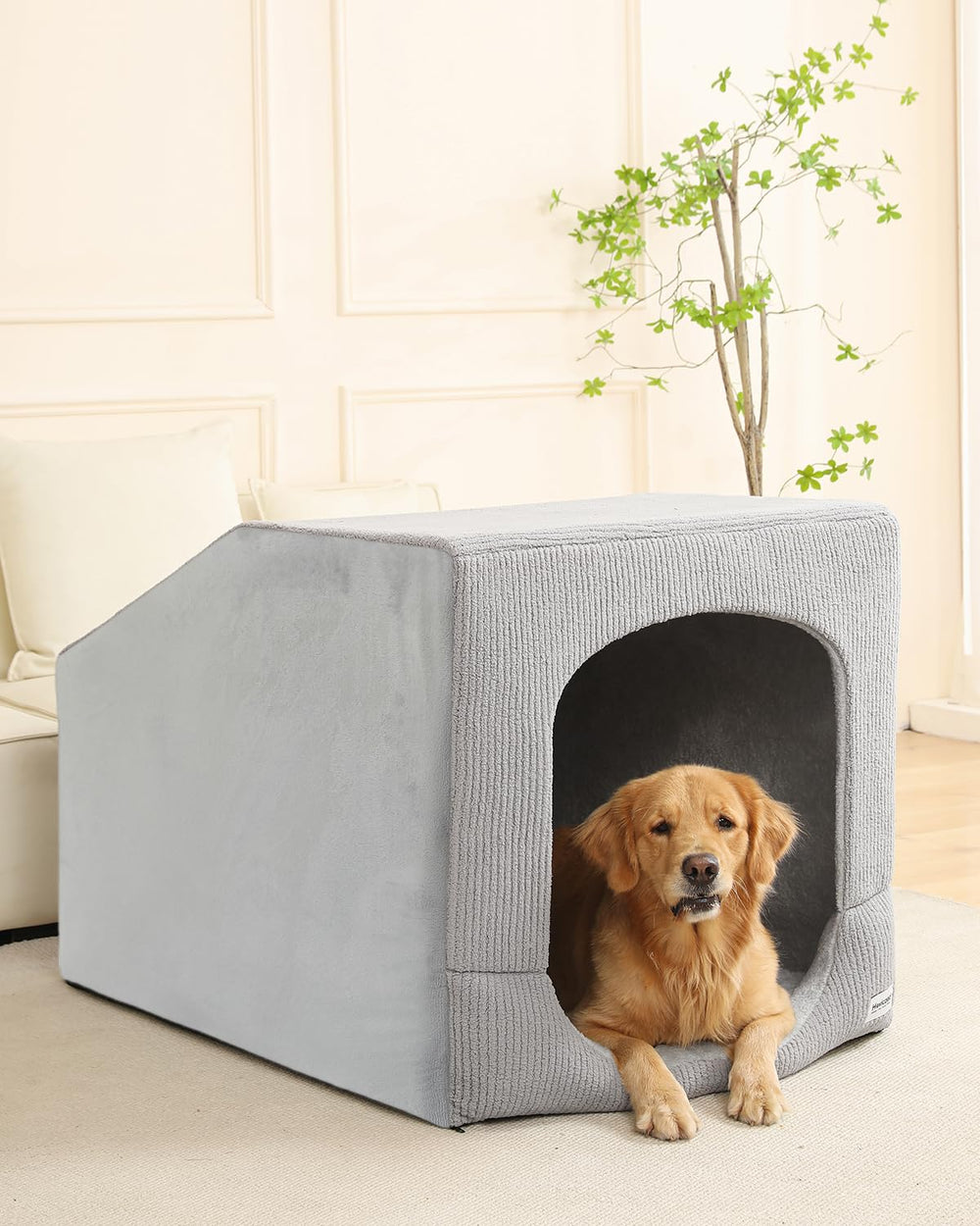 Hovicaed indoor dog house XXL frame with sturdy metal support for lasting use